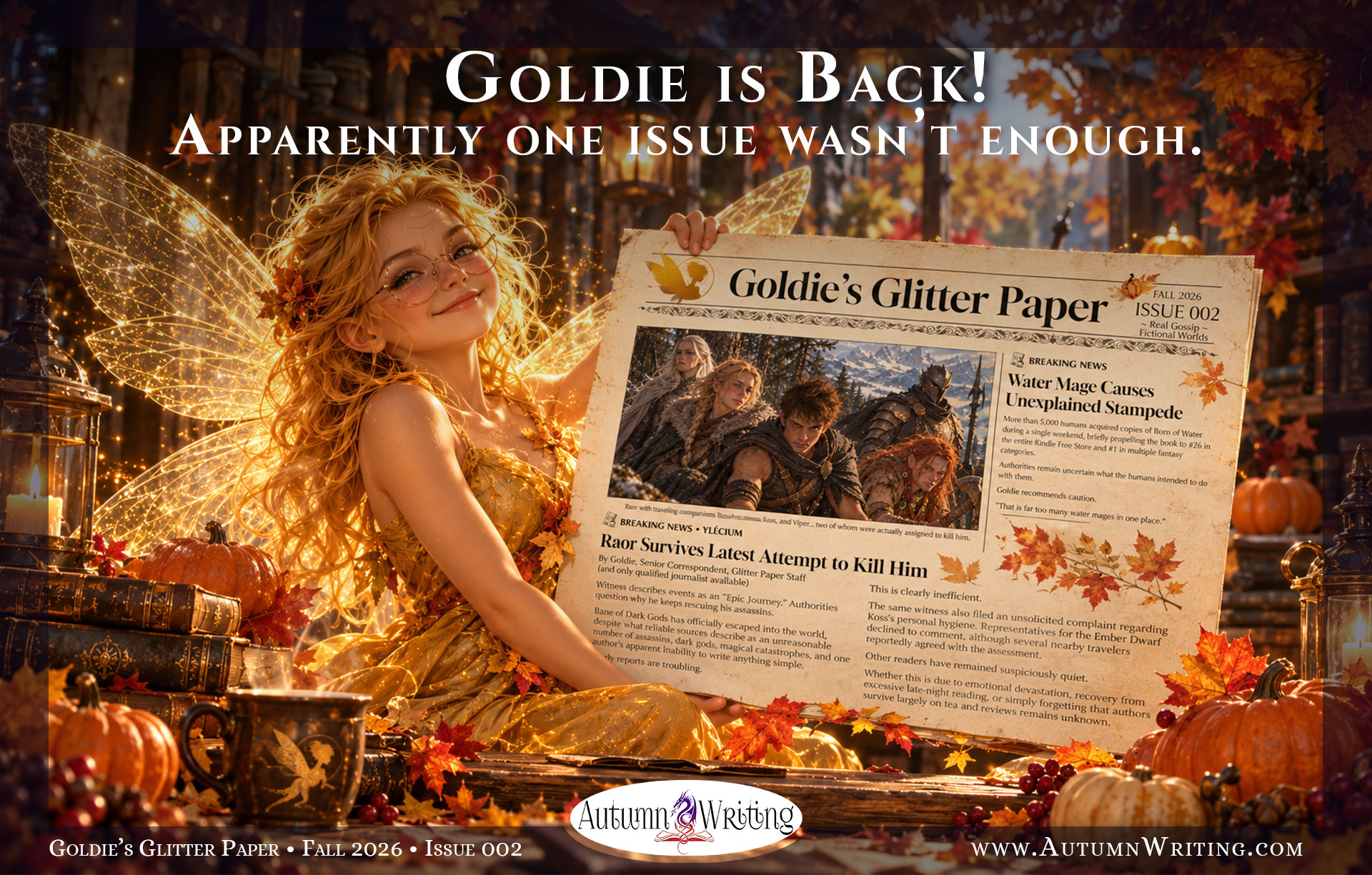 Goldie Glitter Paper Issue 002